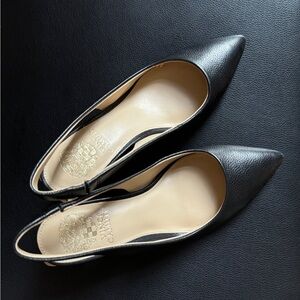 Elegant pointed toe sling-back heels